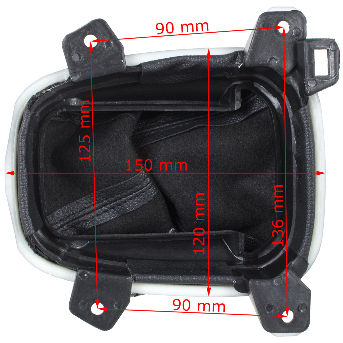 Honda Accord VIII 08-15 protective gear stick gaiter BLACK + GREY frame