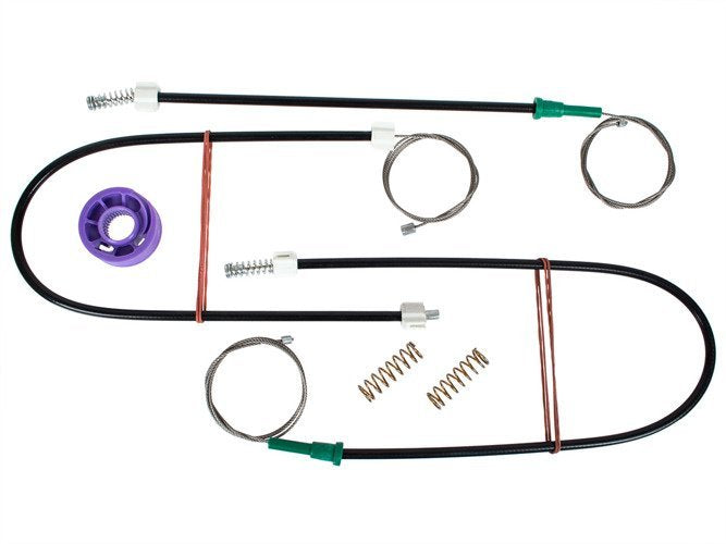 VW Caddy III 2003- window regulator repair kit front left WITHOUT SLIDERS