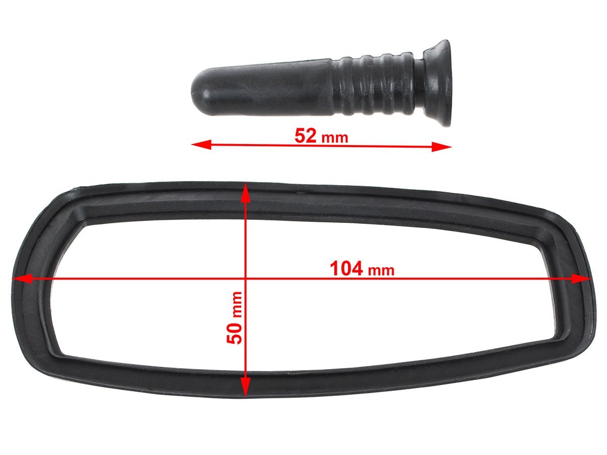Mercedes S210 E-Class 96-03 roof antenna seal + cover GPS / NAVI 2 pcs. SET
