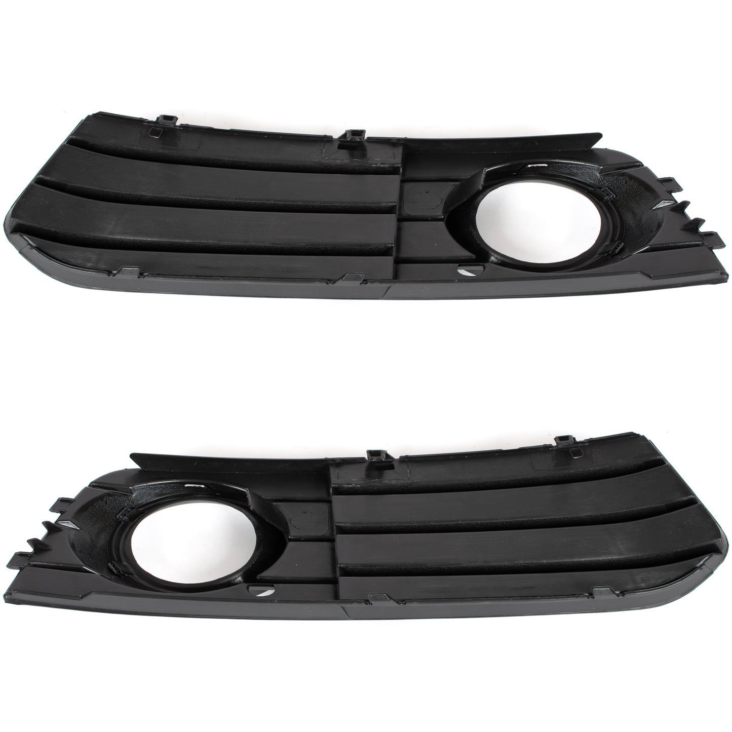 Audi A4 B8 07-11 WITH FOG LIGHTS bumper grille 3 BARS CHROME FRAME left + right set.