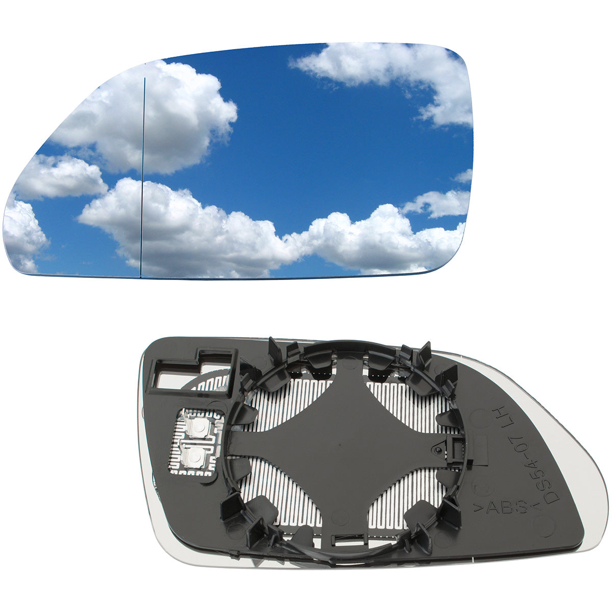VW Polo IV 05-09 HEATED left mirror glass
