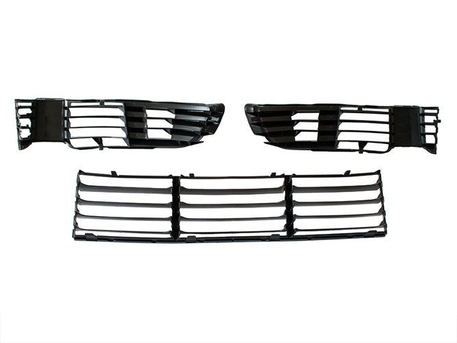 VW Passat B5 FL 00-05 WITHOUT FOG LIGHTS dummy grille in the front bumper L+R+central complete
