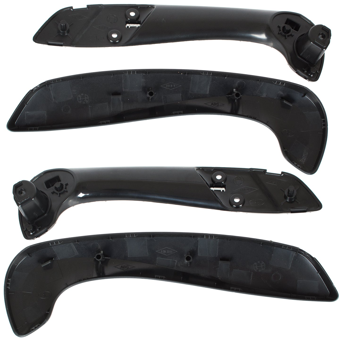 Renault Megane III 08-16 Interior Door Handle MATTE BLACK front left + right 2 pcs. SET