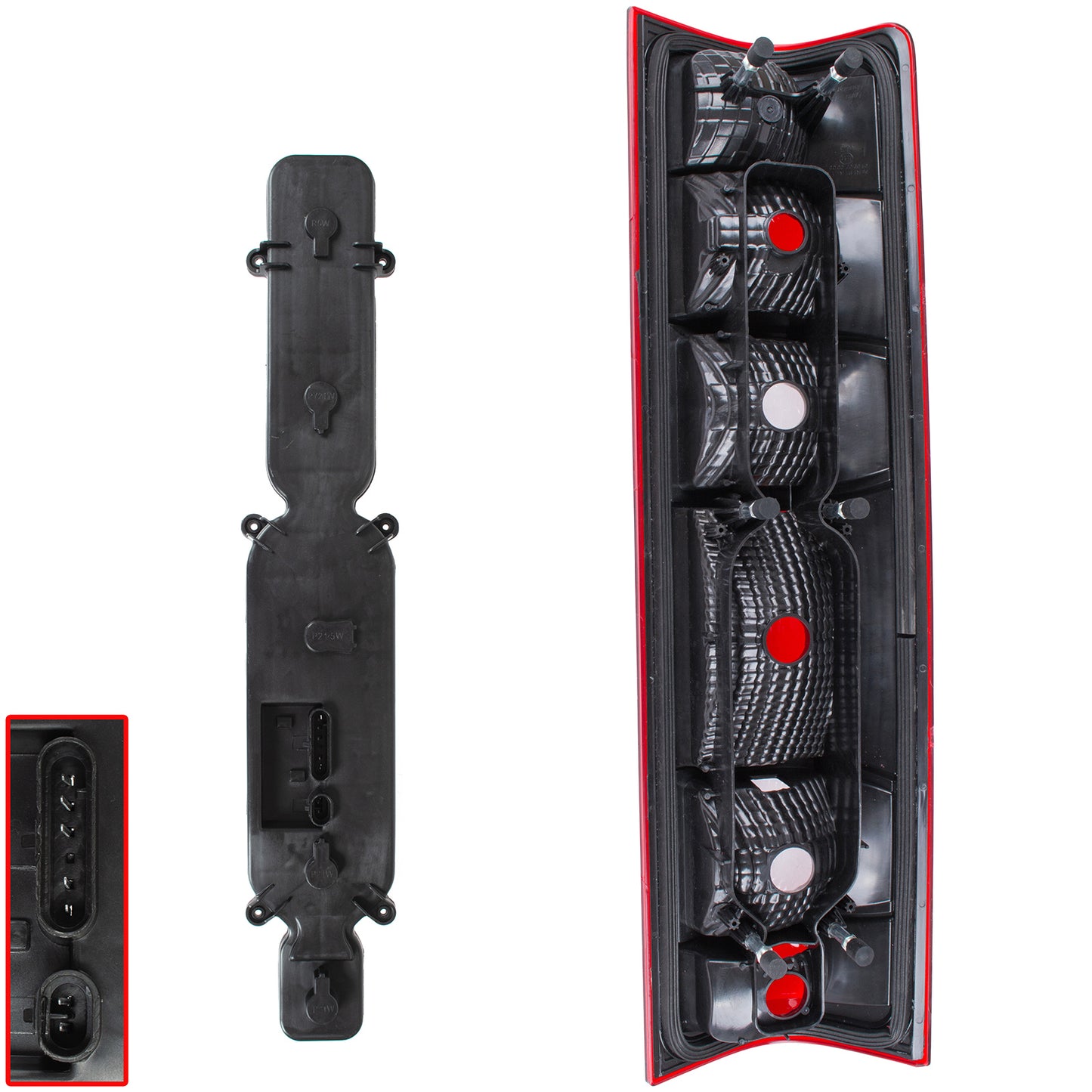 Iveco Daily IV V 06-14 left tail light + left tail light insert 2 pcs. SET