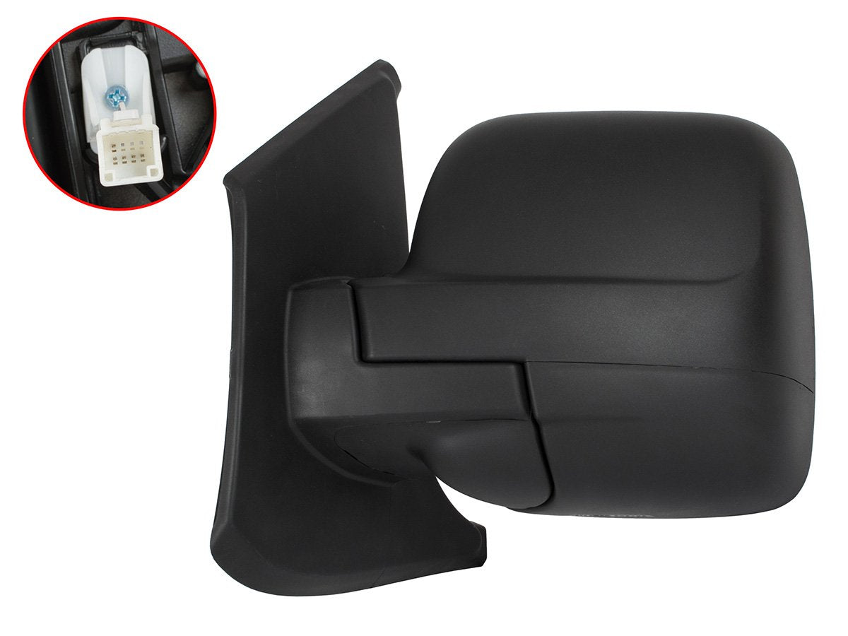 Renault Trafic III 2014- electric heated black left door mirror