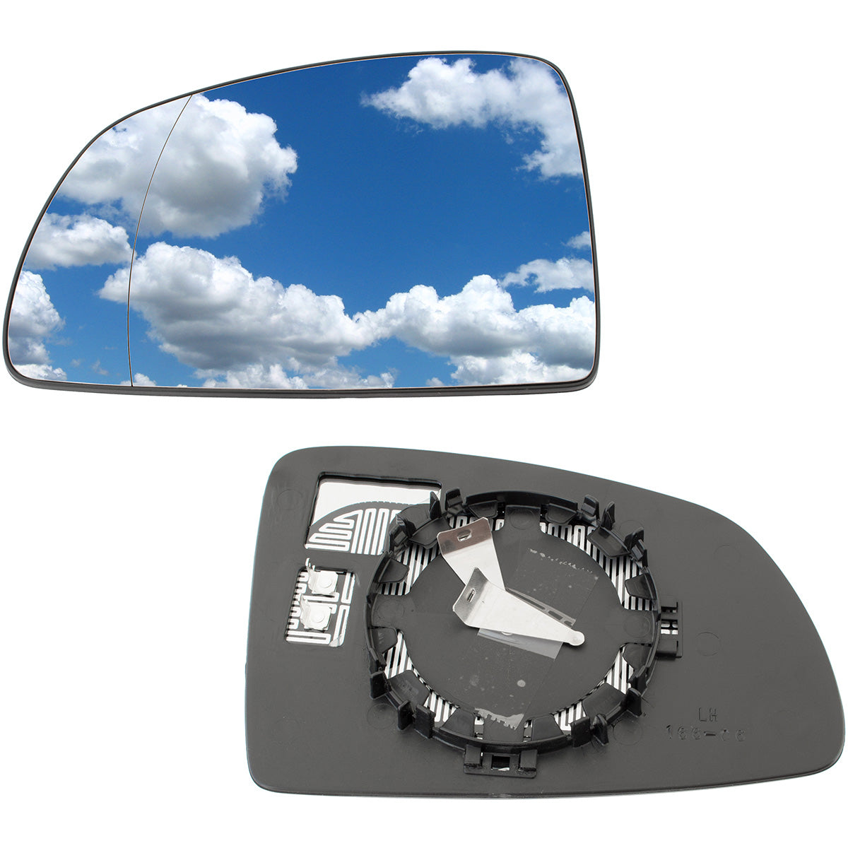 Opel Meriva A 03-10 HEATED left mirror glass