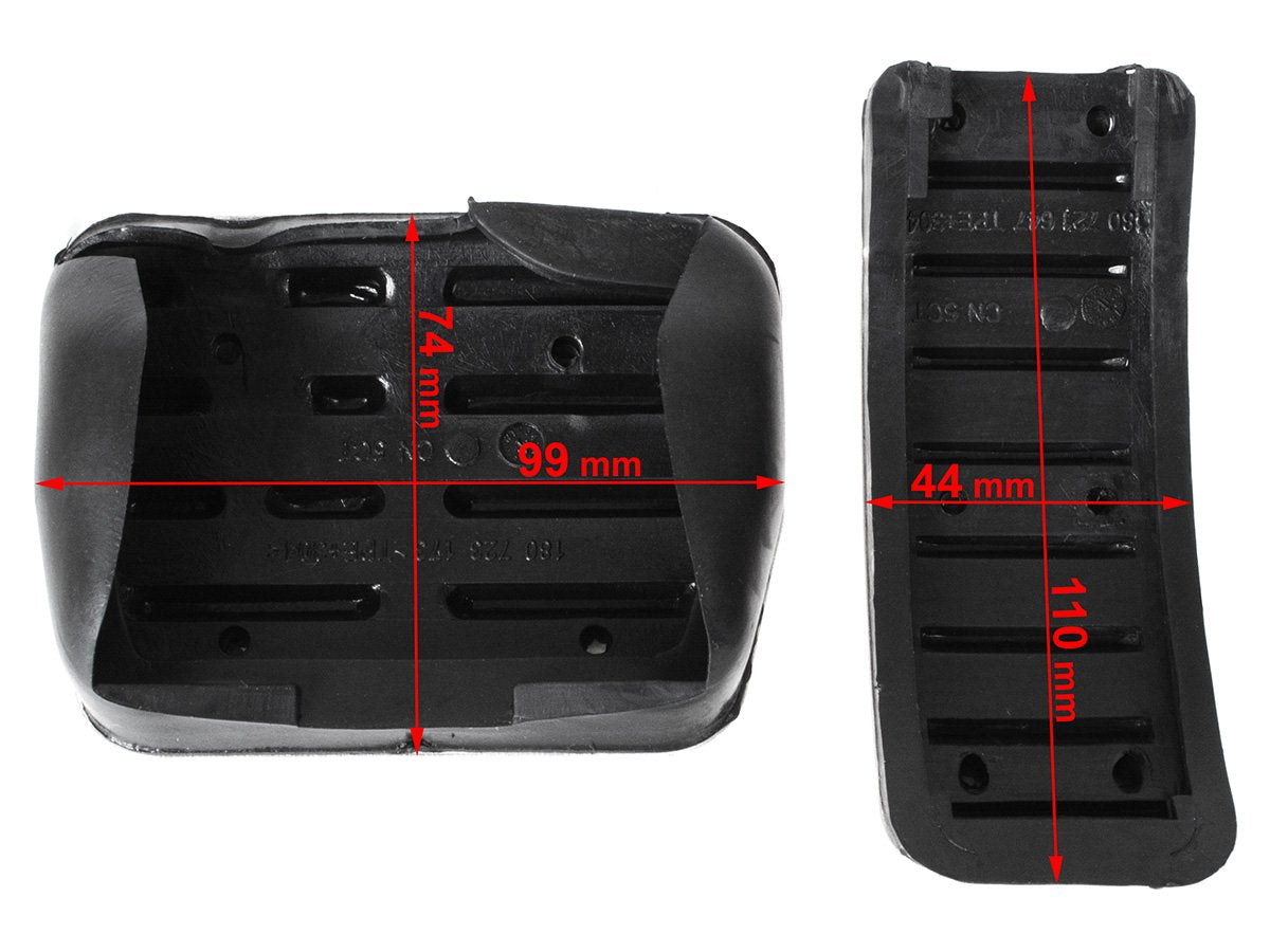 VW Bora Fox Golf III IV Lupo New Beetle Polo AUTOMATIC pedal covers ALU 2 pcs. SET