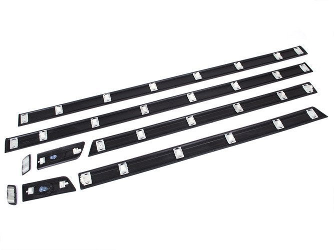 Audi 100 C4 91-94 side moldings, MIDDLE, set of 8 pieces.