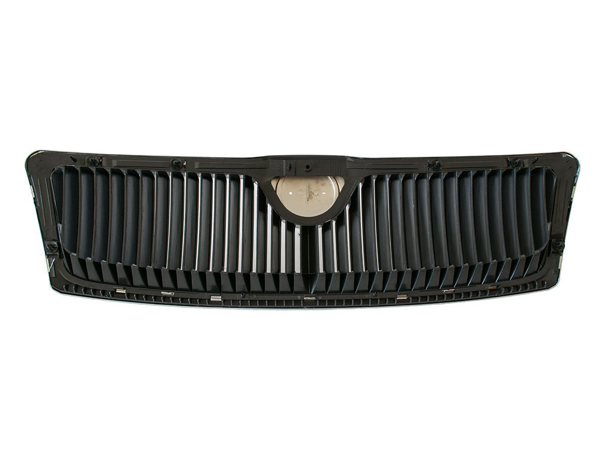Skoda Octavia II 04-08 grille between headlights (grill) CHROME + BLACK slats