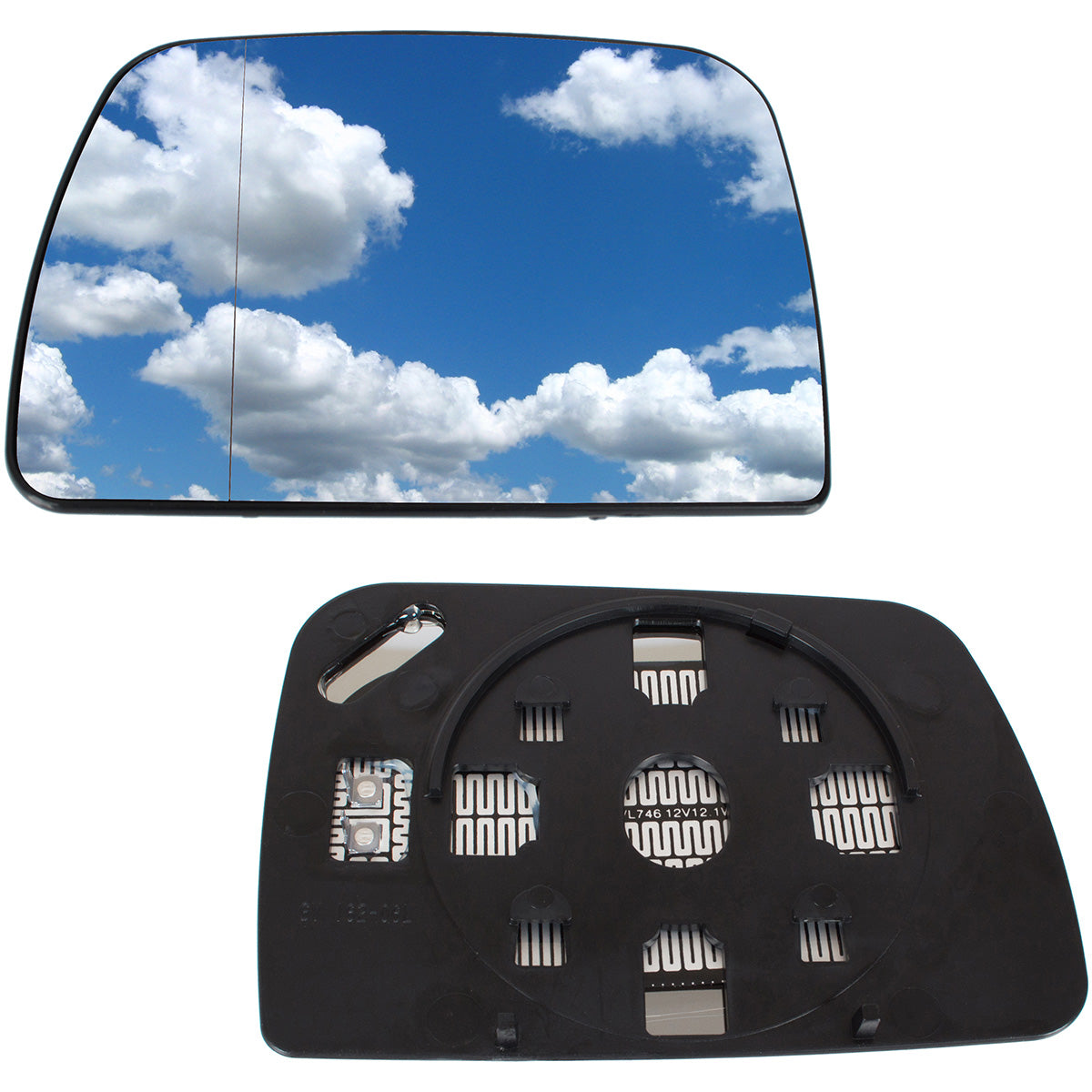 BMW X5 E53 99-06 HEATED left mirror glass