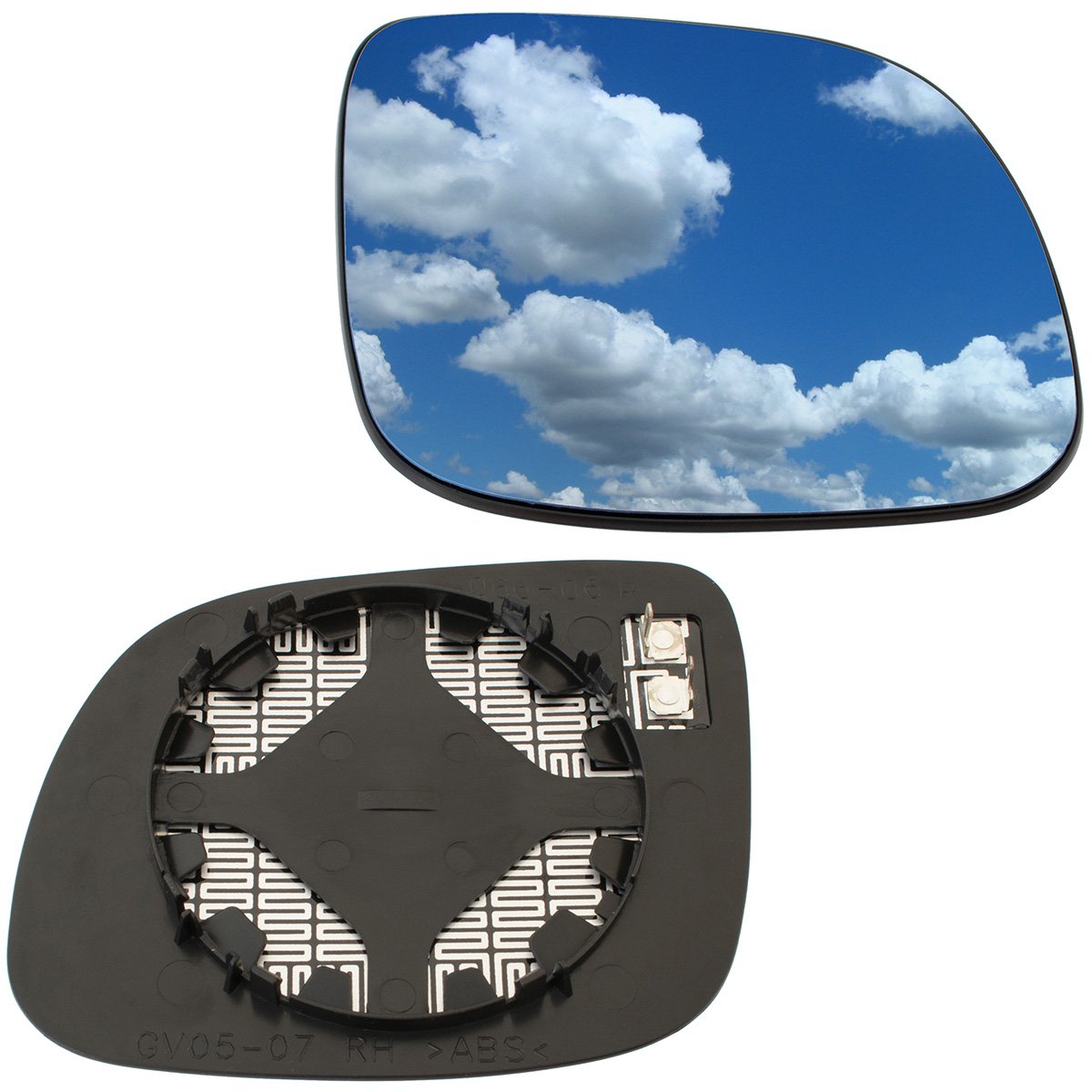 Audi A3 8L 96-99 mirror glass SMALL HEATED BLUE right