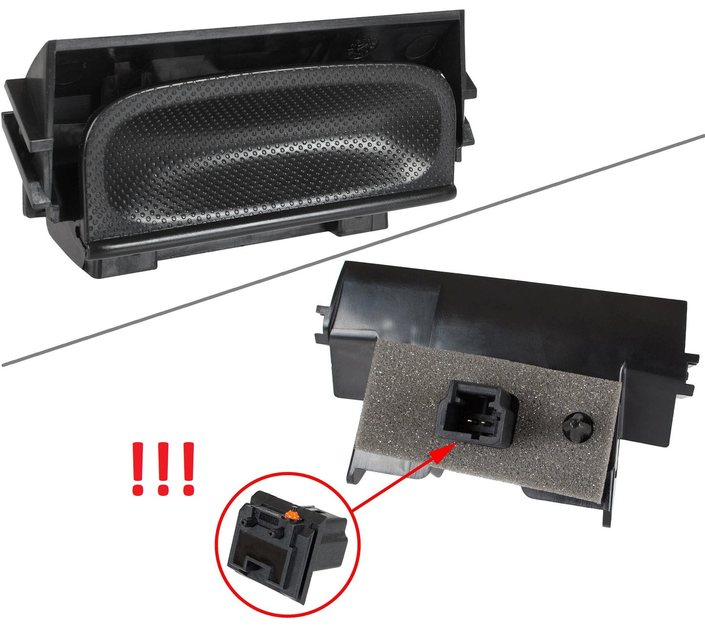 Citroen C4 Grand Picasso 06-13 klamka tylnej klapy bagażnika + stycznik WĄSKA WTYCZKA