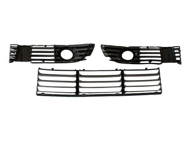 VW Passat B5 FL 00-05 WITH FOG LIGHTS front bumper grille L+R+middle complete