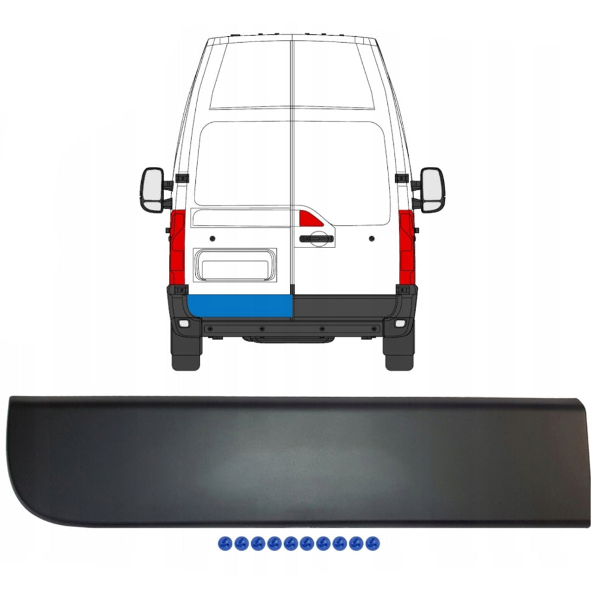 Renault Master III 2010 - REAR left door trim