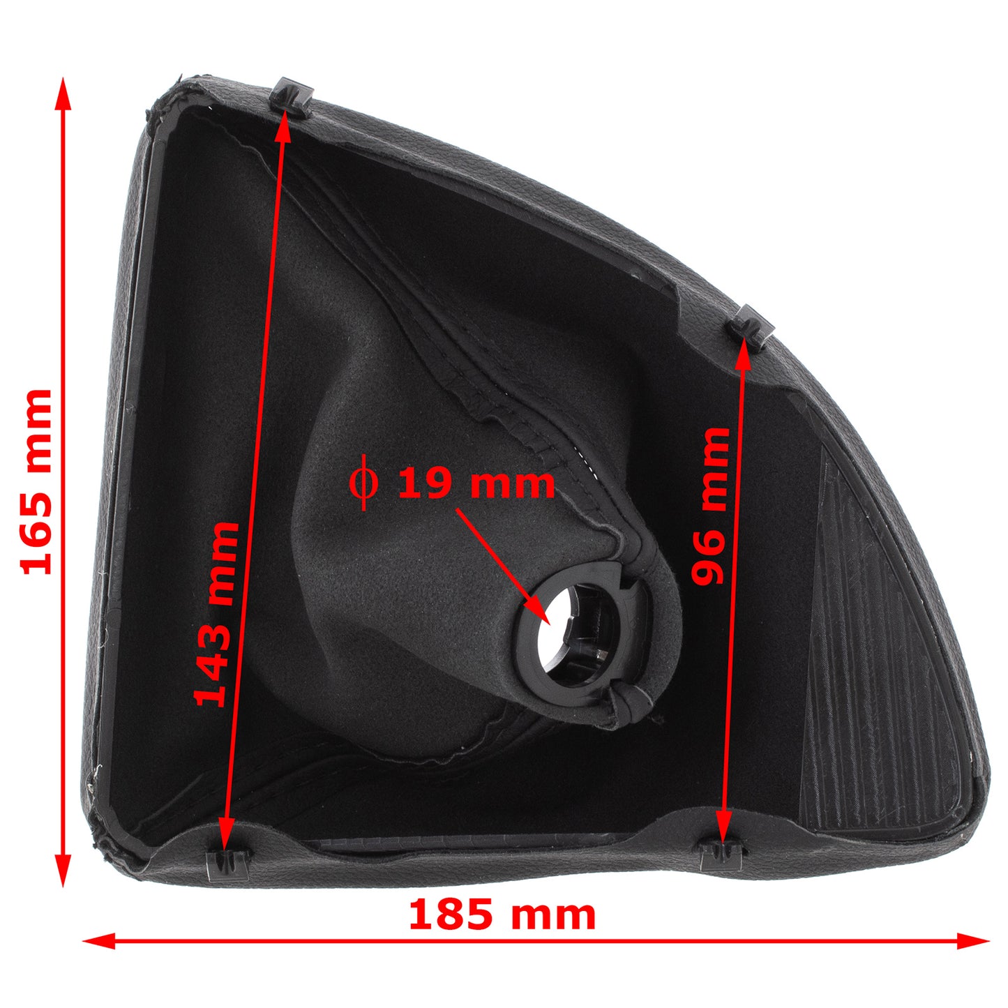 BMW 1 E81 E82 E87 E88 04-13 gear lever boot BLACK + frame