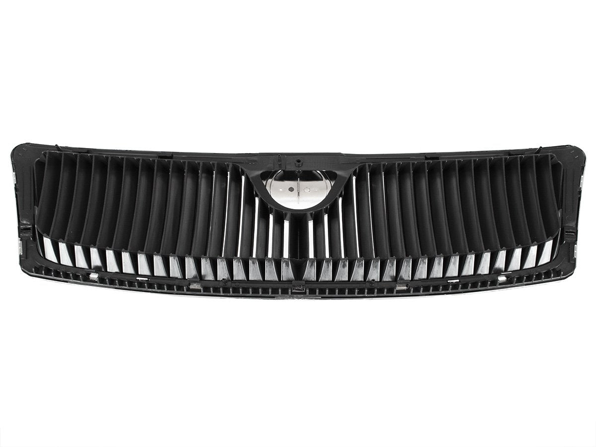 Skoda Octavia II 04-08 atrapa między reflektory (grill) CHROM + CZARNO-CHROMOWANE szczebelki