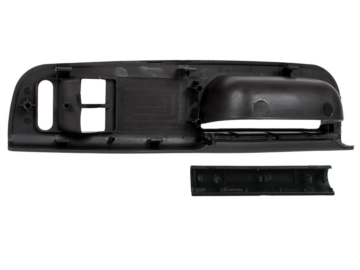VW Passat B5 95-05 door handle BLACK front left 2 WINDOWS + BLANKING PLUG