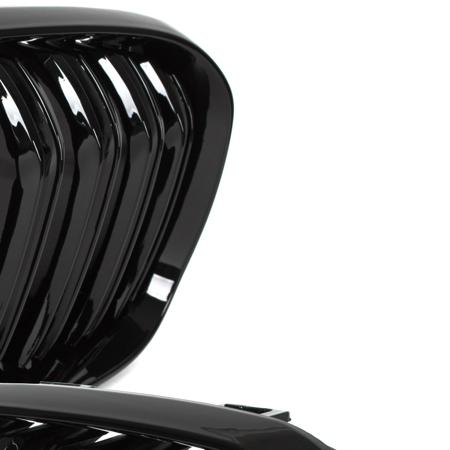 BMW 1 F21 15-18 grilles between headlights (kidneys) left + right set BLACK GLOSSY DOUBLE BAR