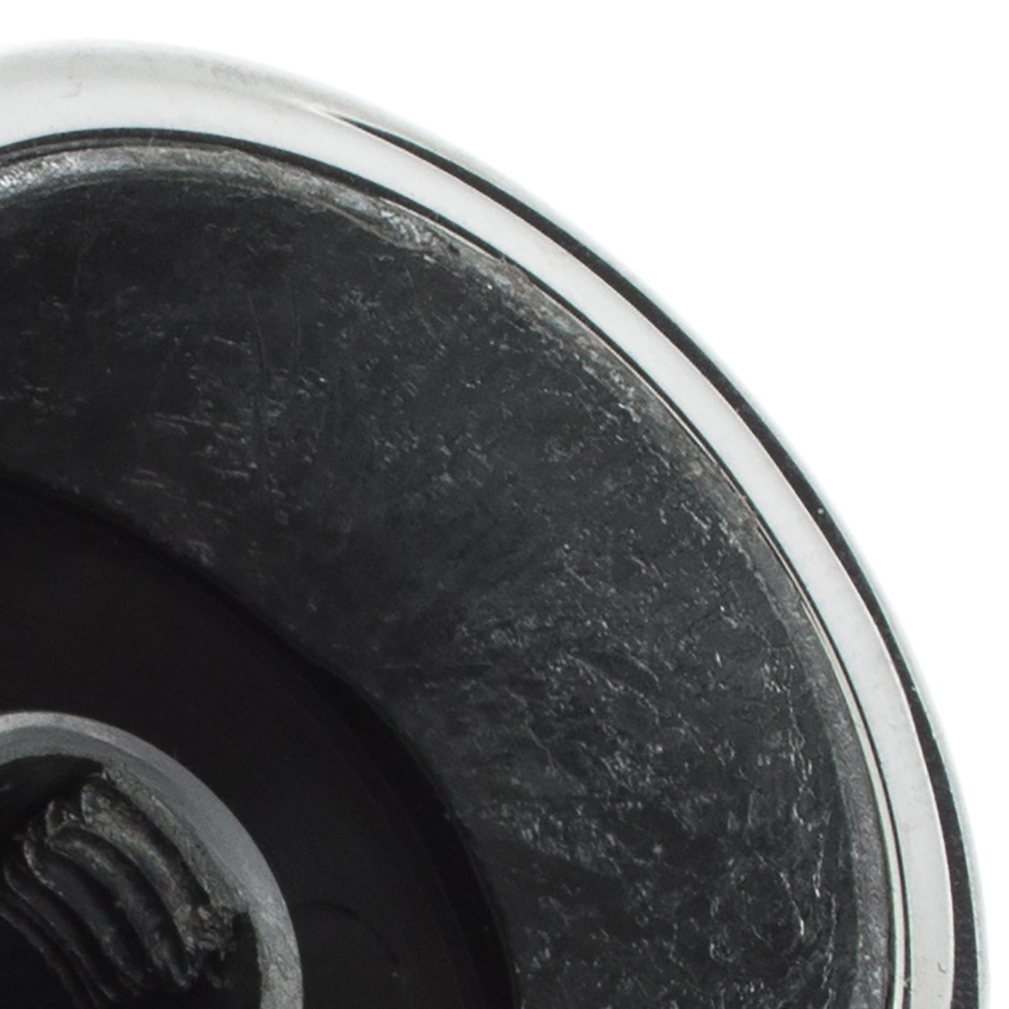Alfa Romeo Mito 2008 - Gear knob BLACK ECO-LEATHER + CHROME 6 SPEEDS