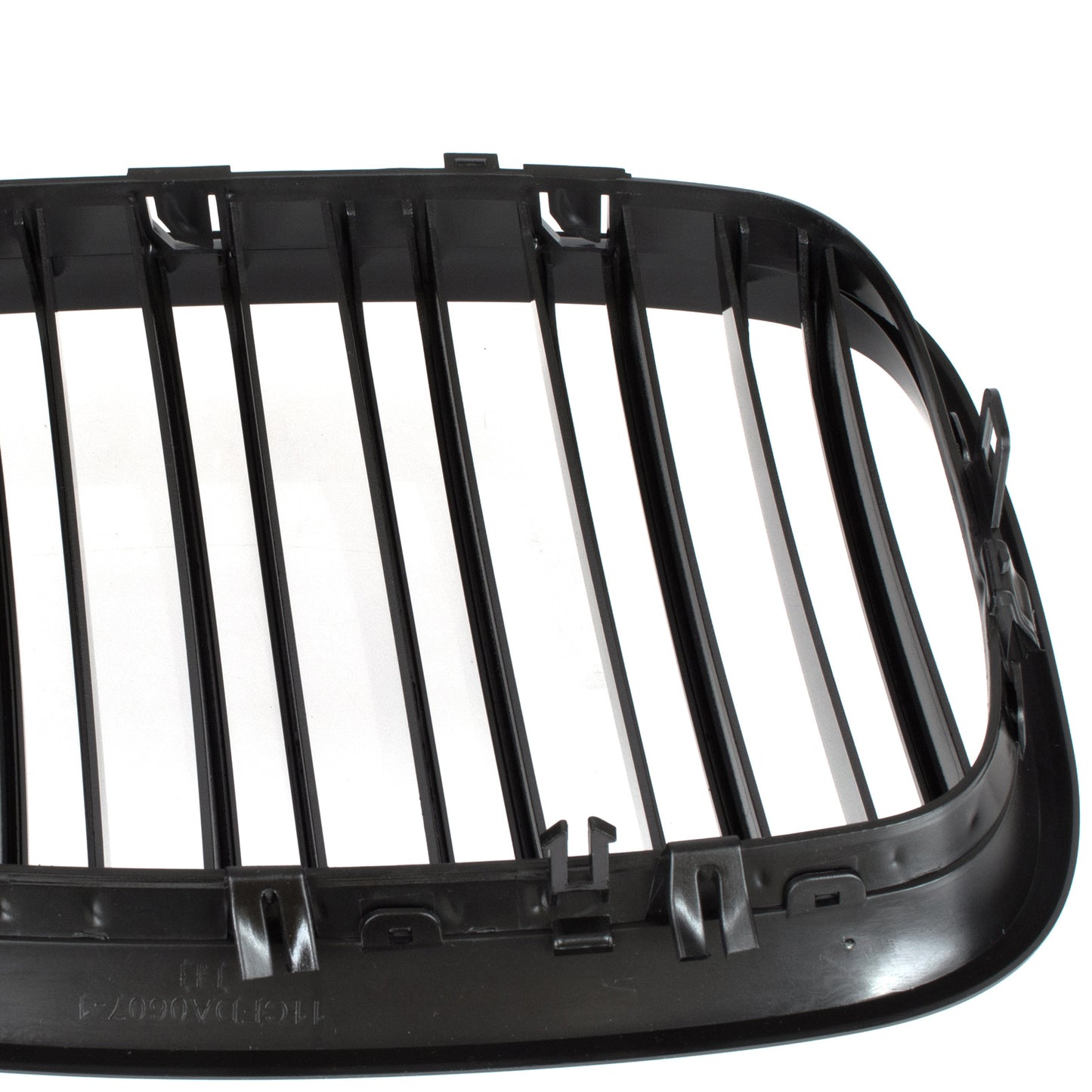 BMW X6 E71 07-14 grilles between headlights (kidneys) left + right set BLACK GLOSSY DOUBLE BAR