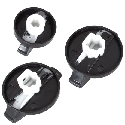 VW Transporter T5 Multivan V 03-10 ventilation/air conditioning panel knobs 3 pcs SET