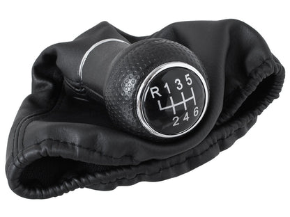 Seat Leon I 99-06 gear knob BLACK + GAITER 6 SPEED