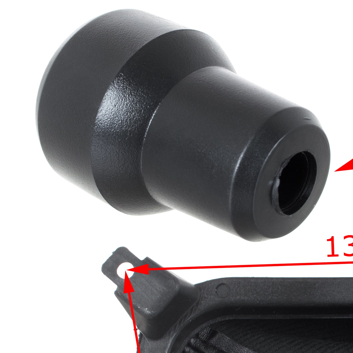 Hyundai Tucson I 04-10 gear knob SILVER + BLACK GAITER with frame 5 SPEED