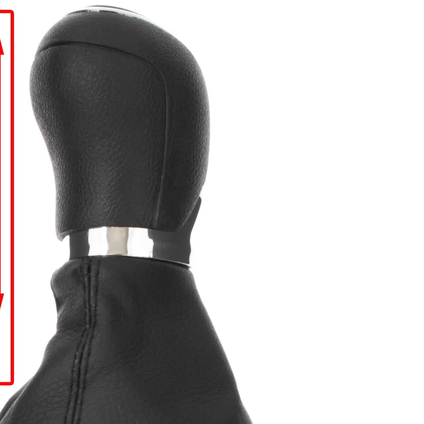 Skoda Octavia II 07-14 gear knob + gaiter with frame ECO-LEATHER 5 SPEED