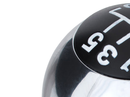Fiat 500 2007- gear knob CHROME + BLACK 5-SPEED
