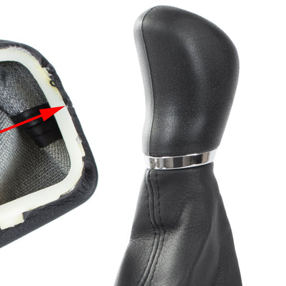 Mercedes W203 C-Class 00-07 gear knob BLACK + GAITER 6 SPEED