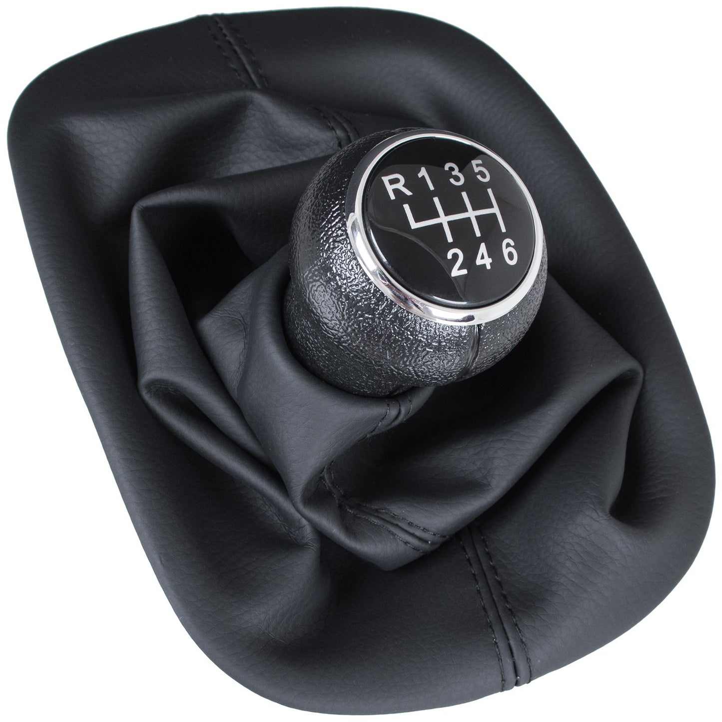 VW Passat B5 96-00 gear knob BLACK + gaiter with frame 6 SPEED
