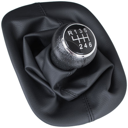 VW Passat B5 96-00 gear knob BLACK + gaiter with frame 6 SPEED