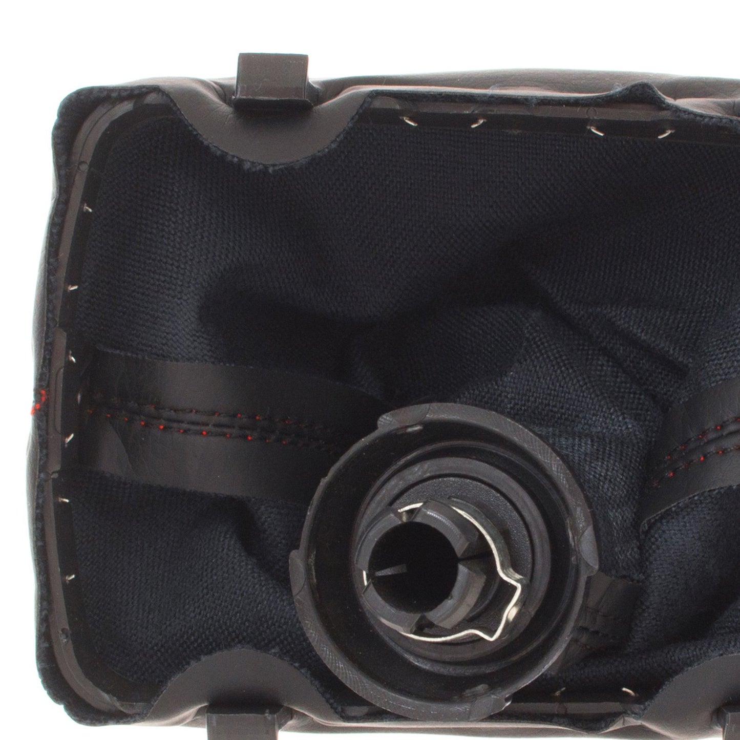 Audi A3 I 8L 96-03 BLACK gear knob + BLACK GAITER with RED STITCHING 6 SPEED