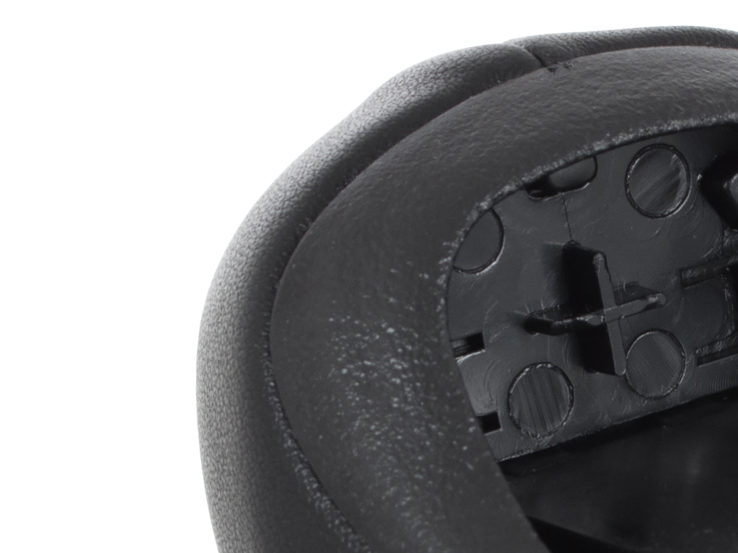 Hyundai i30 07-12 gear knob BLACK LEATHER 5 SPEED