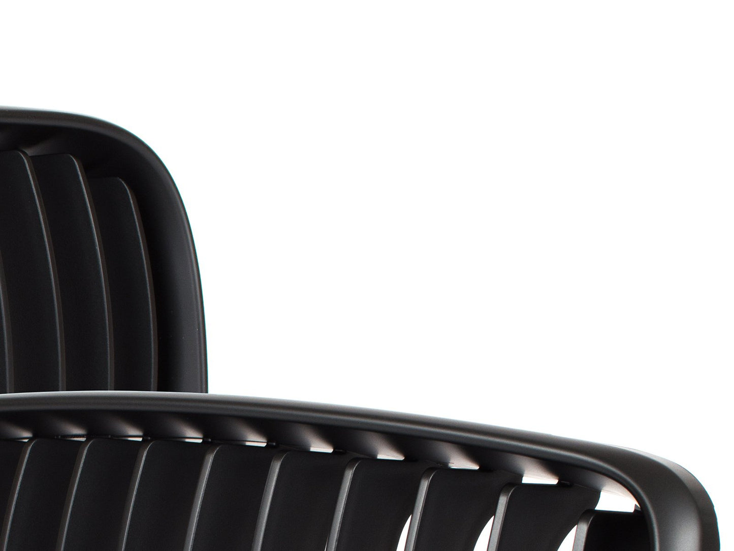BMW 1 E81 E82 E87 E88 07-11 grilles (kidneys) left + right set BLACK MATTE