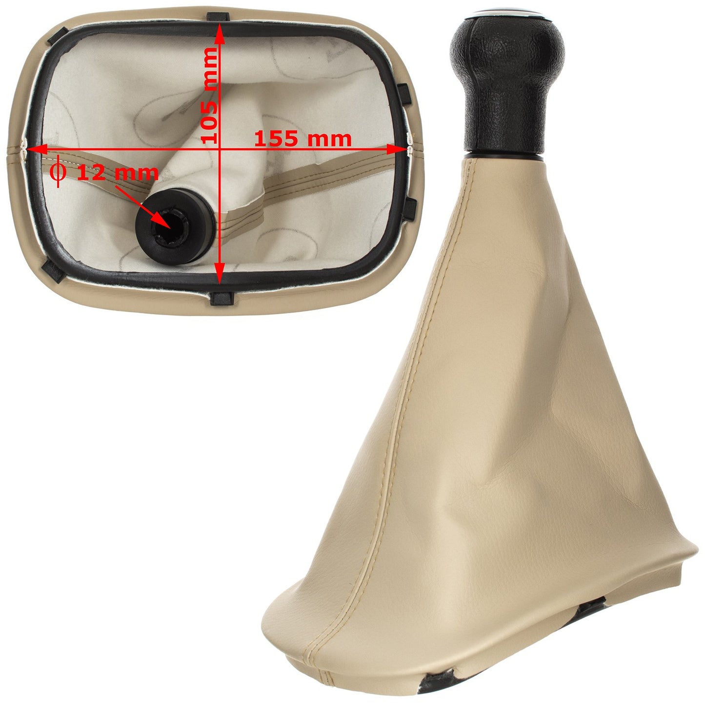 VW Passat B5 96-00 gear knob + BEIGE GAITER