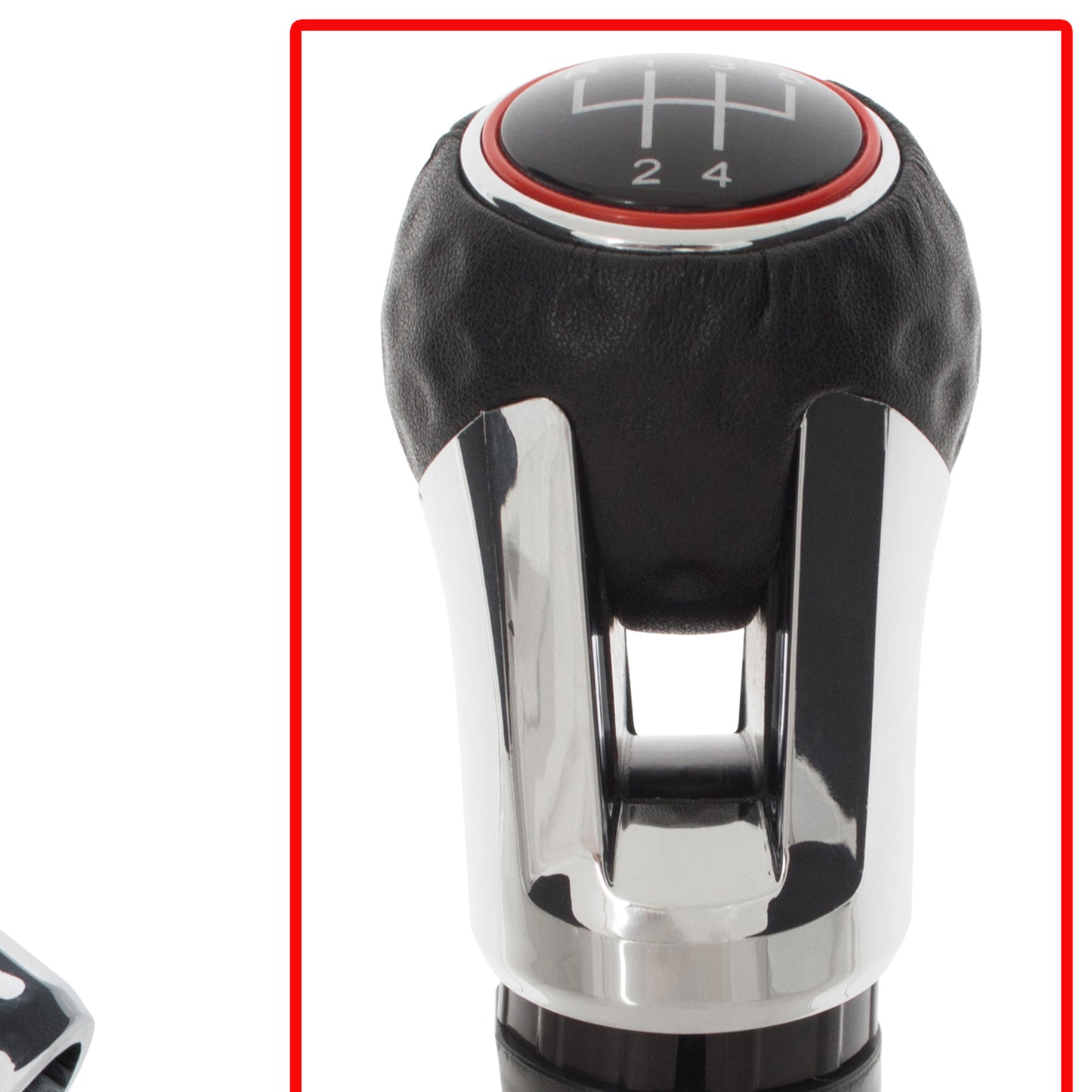 Audi Skoda VW BLACK + CHROME gear knob 5 GEARS GTI DESIGN