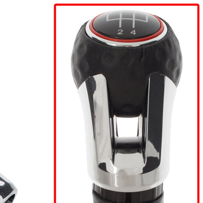 Audi Skoda VW BLACK + CHROME gear knob 5 GEARS GTI DESIGN