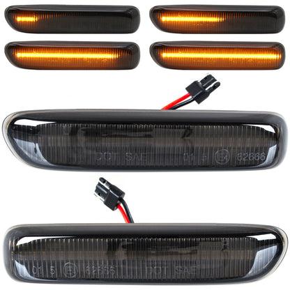 BMW 3 E46 COUPE / CONVERTIBLE 99-03 LED smoked dynamic side indicators 2 pcs. set