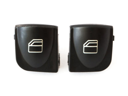 Mercedes W209 CLK-class 02-09 window switch button covers for LEFT panel 2 pcs. set.