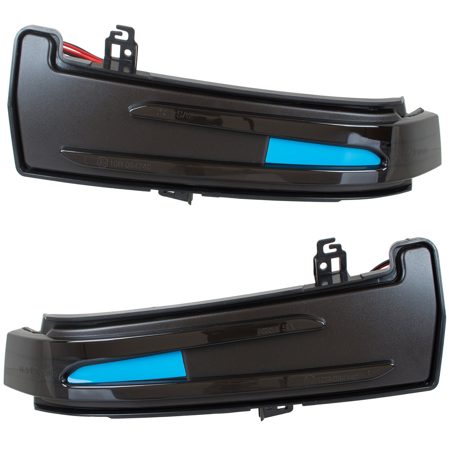 Mercedes W212 E-Class 2009- mirror indicator left + right SMOKED DYNAMIC LED 2 pcs. SET