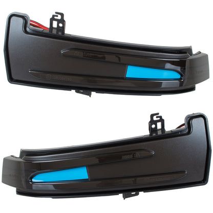 Mercedes W212 E-Class 2009- mirror indicator left + right SMOKED DYNAMIC LED 2 pcs. SET