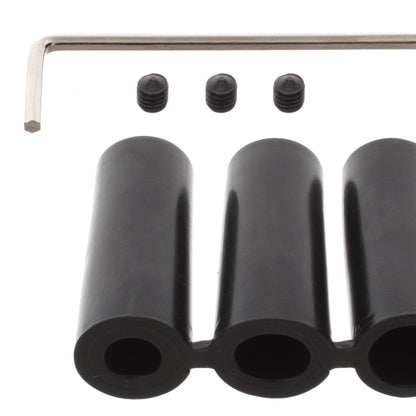 UNIVERSAL gear knob BLACK LEATHER + CHROME + 5 AND 6 SPEED EMBLEMS SET