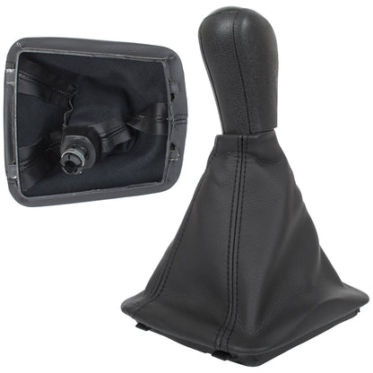 Skoda Octavia II 2004- gear knob + gaiter with frame BLACK 6 SPEED