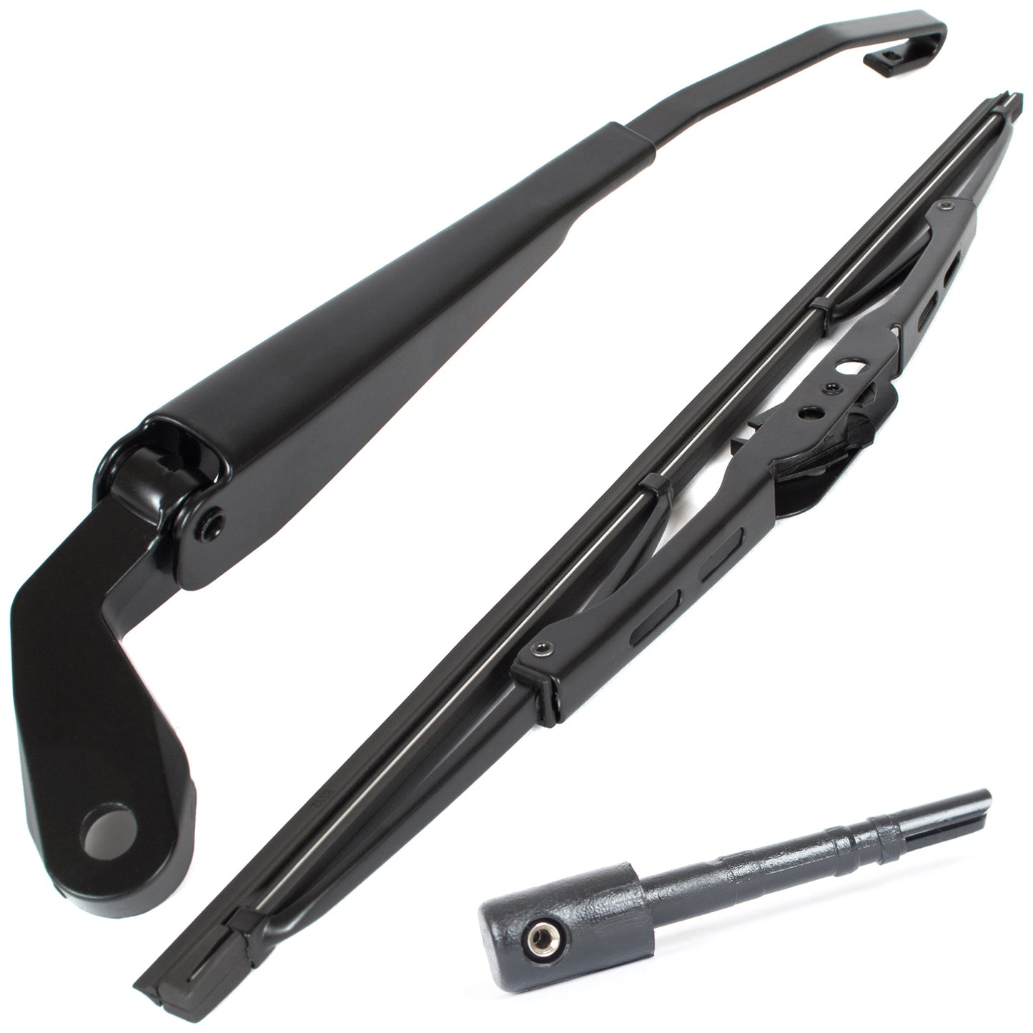 VW Golf III 91-99 HB / ESTATE rear wiper arm + blade + rear window washer jet 2 pcs SET
