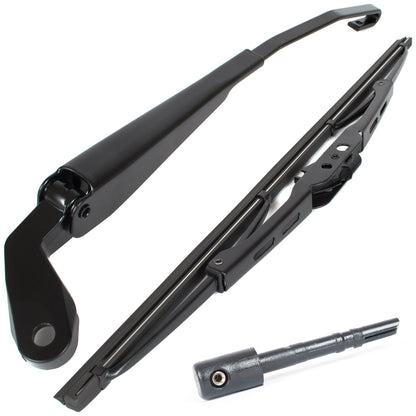 VW Golf III 91-99 HB / ESTATE rear wiper arm + blade + rear window washer jet 2 pcs SET