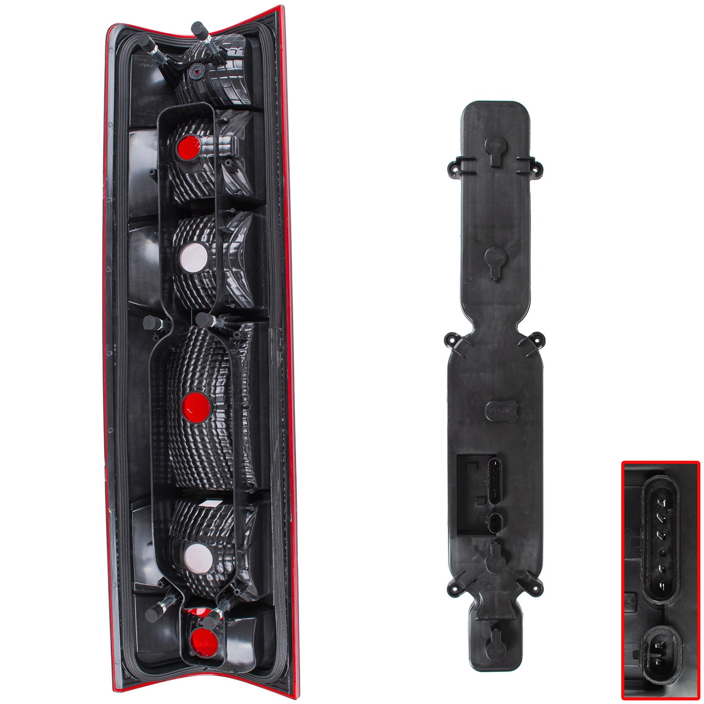 Iveco Daily IV V 06-14 right rear lamp + 2 pcs right rear lamp insert SET