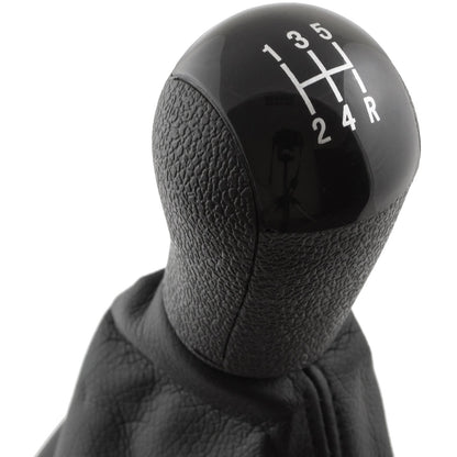 Ford Focus Mk2 04-08 Gear knob BLACK + gaiter with chrome frame 5 SPEED