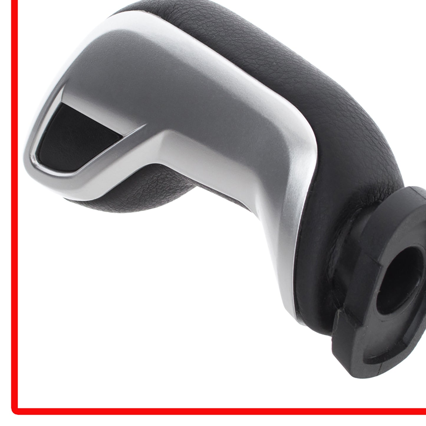 Citroen C5 III 08-17 AUTOMATIC gear knob BLACK LEATHER + SILVER