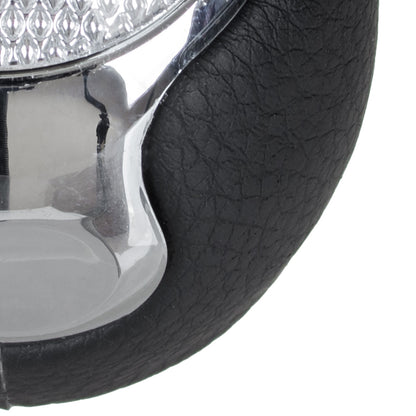 Alfa Romeo Mito 2008 - Gear knob BLACK ECO-LEATHER + CHROME 6 SPEEDS